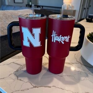 Nebraska Huskers 40oz Travel Mug Set